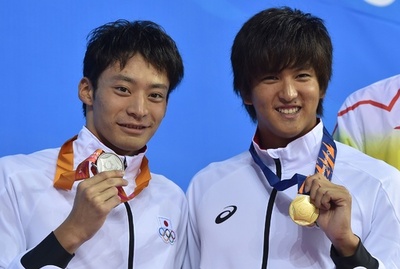 古賀が大会新で男子50m背泳ぎ制す、入江は銀 アジア大会