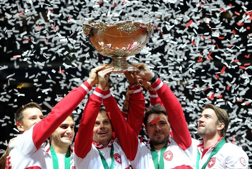 フェデラー涙、スイスが念願のデビスカップ初優勝