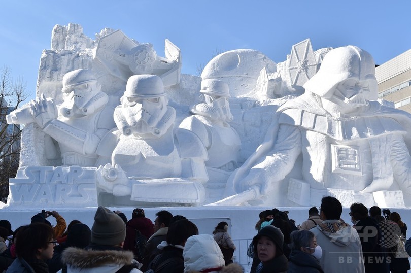 さっぽろ雪まつり開幕 スター ウォーズ の大雪像も 写真21枚 国際ニュース Afpbb News