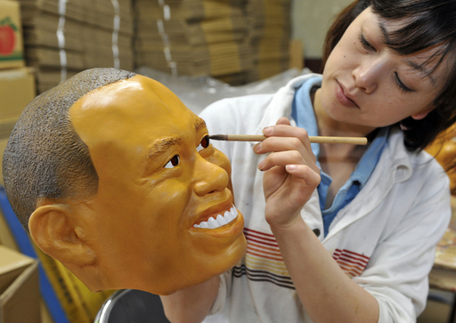 タイガーウッズ似の輸入・買付品等セレクト タイガー・ウッズそっくりのゴムマスク、発売中 写真8枚 国際ニュース