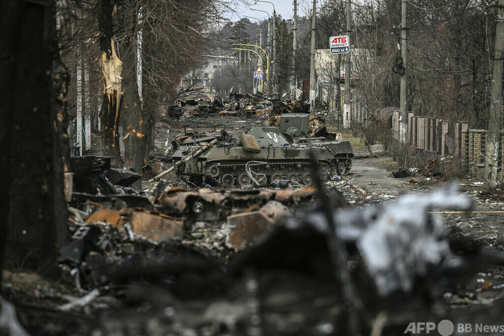 ロシア軍が「ジェノサイド」 ウクライナ大統領が非難 写真10枚 国際