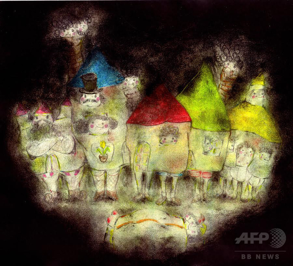 「リトゥンアフターワーズ」山縣良和による、初の絵画作品展