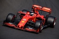 19F1第12戦ハンガリーGP予選に臨むフェラーリのセバスチャン・ベッテル（2019年8月3日撮影）。(c)ANDREJ ISAKOVIC / AFP