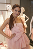 都内で開かれた「レッド ヴァレンティノ（RED VALENTINO）」青山ブティックグランドオープニングパーティに出席したモデルの道端ジェシカ（Jessica Michibata）。青山店限定ドレス「マドモアゼル ローズ（Mademoiselle Rose）」（11万1300円）を着用（2011年2月10日撮影）。(c)RED VALENTINO