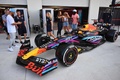23F1第5戦マイアミGPでレッドブルが使用する特別カラーの「RB19」（2023年5月4日撮影）。(c)ANGELA WEISS / AFP