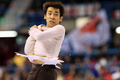 13-14フィギュアスケートグランプリGPシリーズ第2戦、スケート・カナダ（2013 Skate Canada International）男子シングル・フリースケーティング（FS）。演技に臨む織田信成（Nobunari Oda、2013年10月26日撮影）。(c)AFP/Getty Images/Dave Sandford