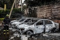ケニアの首都ナイロビのホテルで爆弾が爆発した現場（2019年1月15日撮影）。(c)Luis TATO / AFP
