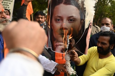 インド農家デモ、グレタさんツイートの資料めぐり活動家逮捕 分離独立派も関与か