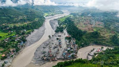 インドの川で7人の遺体収容、ネパール洪水の犠牲者か