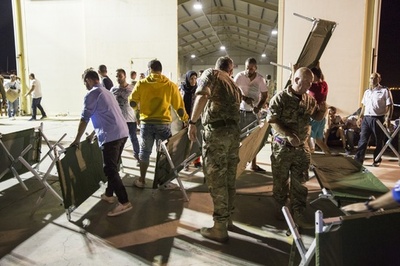 キプロスの英軍基地に到着の移民、少数が難民申請