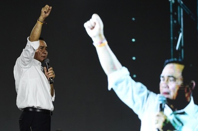 タイ軍政政党、予想外の優勢 クーデター後初の総選挙