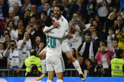 主力温存のレアルが大勝で国王杯16強、イスコとアセンシオが2発