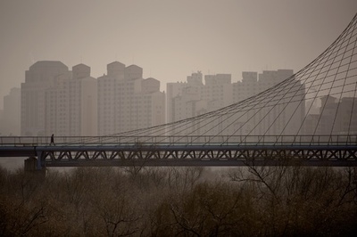 韓国、過去5年で最悪規模の黄砂 警報を発令