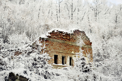 コソボの雪景色