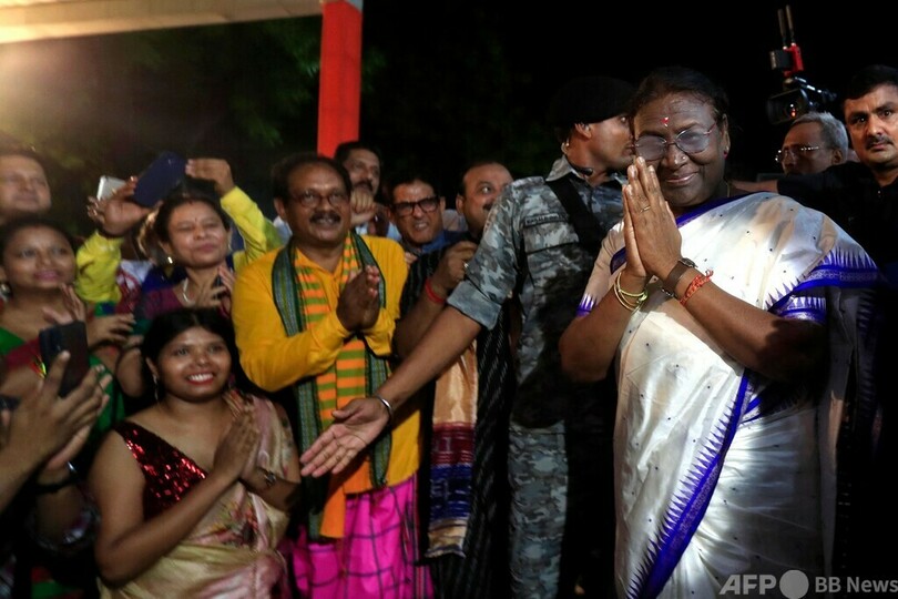 インド大統領選、ムルム氏が当選確実 先住民族出身で初