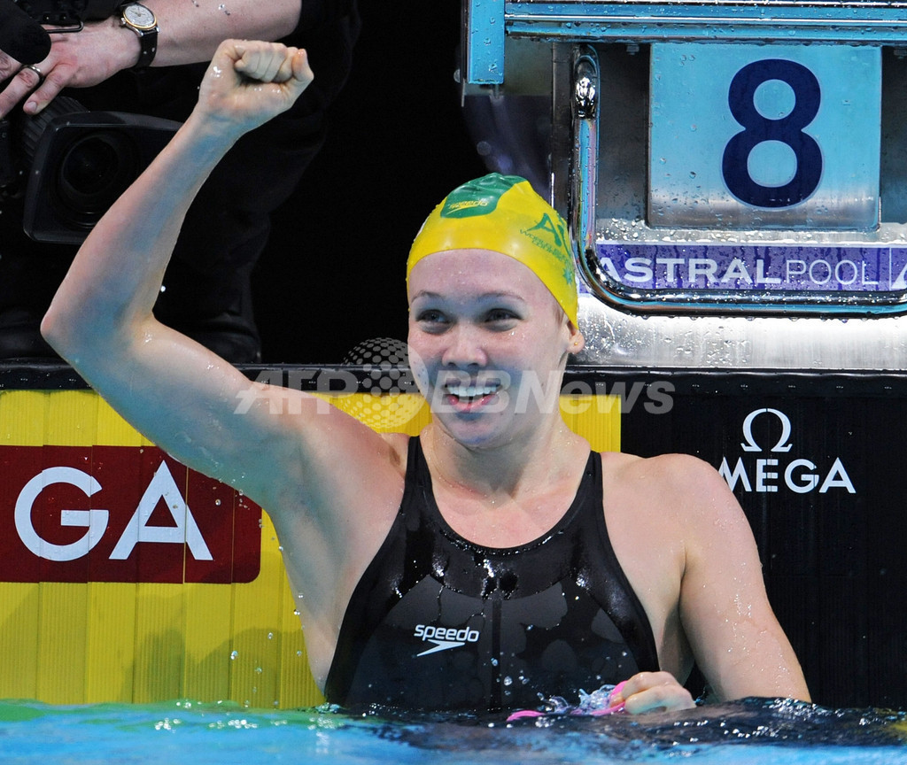 パーマー 世界短水路選手権2008・女子200メートル自由形で優勝 写真3枚 国際ニュース:AFPBB News