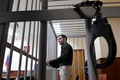 元米兵のトレバー・リード受刑者。ロシア・モスクワの裁判所で（2020年3月11日撮影、資料写真）。(c)Alexander NEMENOV / AFP