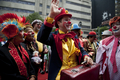 ブラジル・サンパウロ（Sao Paulo）で27日、サーカスデー（Circus Day）のイベントが開催され、大勢のピエロが集まった（2012年3月27日撮影）。(c)AFP/NELSON ALMEIDA