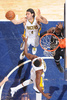 14-15NBA、インディアナ・ペイサーズ対ブルックリン・ネッツ。リバウンドを奪うインディアナ・ペイサーズのルイス・スコラ（上、2015年3月21日撮影）。(c)AFP/Getty Images/NBAE/Ron Hoskins
