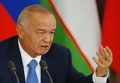 ロシア・モスクワで記者会見に臨むウズベキスタンのイスラム・カリモフ大統領（2016年4月26日撮影、資料写真）。(c)AFP/MAXIM SHEMETOV