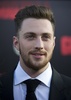 米ハリウッド（Hollywood）で開催の映画『GODZILLA』のプレミア上映会に出席した主演のアーロン・テイラー・ジョンソン（Aaron Taylor-Johnson、2014年5月8日撮影）。(c)AFP/ROBYN BECK