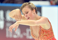 演技に臨む米国のアシュリー・ ワグナー（Ashley Wagner、2013年10月5日撮影）。(c)AFP/KAZUHIRO NOGI
