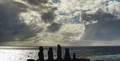 イースター島の石像（2010年7月9日撮影、資料写真）。(c)MARTIN BERNETTI / AFP