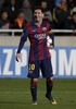 サッカー欧州チャンピオンズリーグ2014-15（UEFA Champions League 2014-15）グループF第5節、アポエル・ニコシア（APOEL Nicosia）対FCバルセロナ（FC Barcelona）。ボールを手にするFCバルセロナのリオネル・メッシ（Lionel Messi、2014年11月25日撮影）。(c)AFP/THOMAS COEX
