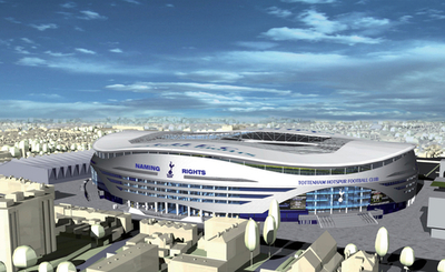 トッテナム 新スタジアムの完成予定図公開