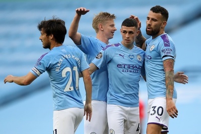 シティが5発大勝、リバプールの優勝決定は来週以降に