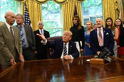 日韓対立で仲裁の用意、トランプ氏が表明