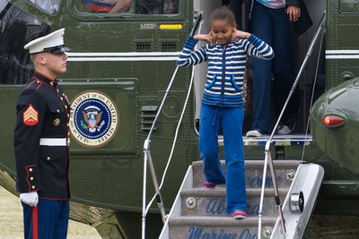 オバマ大統領、家族でキャンプデービッドに1泊