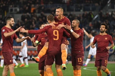 2位ローマがトリノに4発快勝、ジェコはリーグ首位の19ゴール目