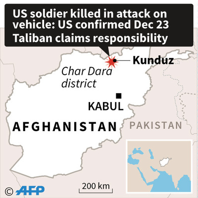 タリバンの襲撃で米兵1人死亡 アフガニスタン