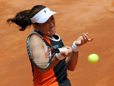 杉山 1回戦敗退、マドリード・オープン