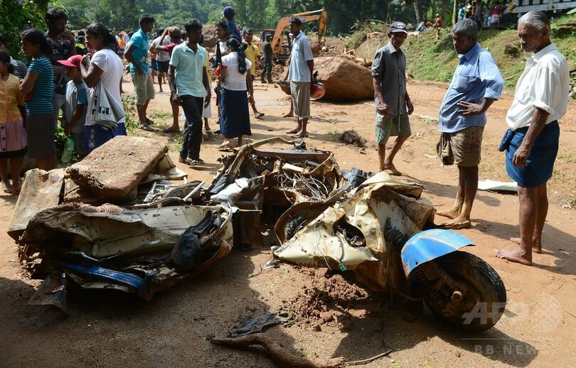 スリランカ豪雨災害、死者164人に 依然104人不明
