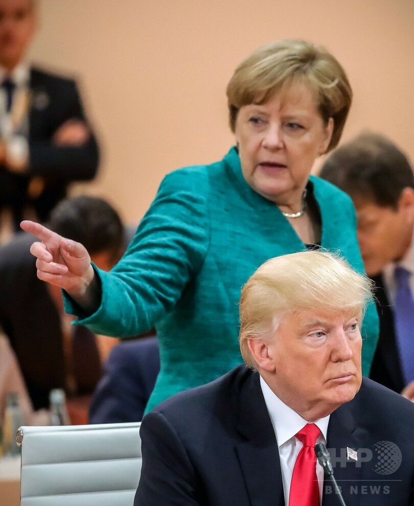 ハンブルクで開催のG20閉幕、首脳宣言でトランプ氏に譲歩