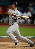 第2回ワールド・ベースボール・クラシック（%%2009 World Baseball Classic%%）2次ラウンド2組1位決定戦、ベネズエラ戦で6回に三塁ゴロに倒れる米国のデビット・ライト（%%David Wright%%）。（2009年3月18日撮影）(c)AFP/Getty Images/Doug Benc