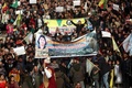 シリア北政府アフリンで行われた抗議デモに参加した人たち（2018年2月4日撮影）。(c)AFP PHOTO / DELIL SOULEIMAN