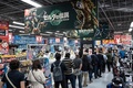 人気ゲーム「ゼルダの伝説」シリーズ最新作「ゼルダの伝説 ティアーズ オブ ザ キングダム」発売日の東京・秋葉原の家電量販店のレジにできた列（2023年5月12日撮影）。(c)Richard A. Brooks / AFP