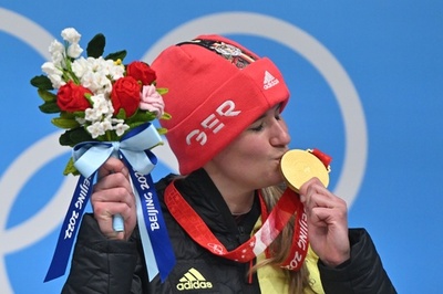 ガイゼンベルガーがリュージュ女子1人乗り3連覇、北京冬季五輪