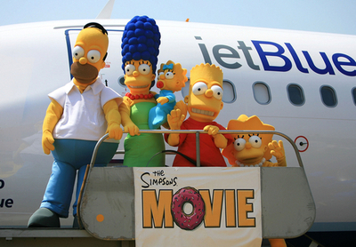 『ザ・シンプソンズ』飛行機お披露目イベント開催