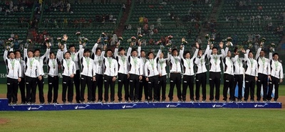 日本、野球で銅メダル アジア大会