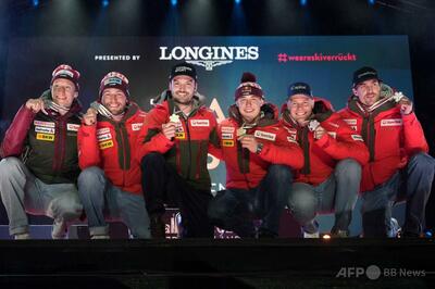 スイスが男子団体複合の表彰台独占 フォンアルメンは金2個目 アルペン世界選手権