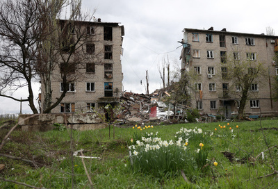 ロシア軍、ウクライナ東部アウディーイウカへの攻撃回数減少 町長