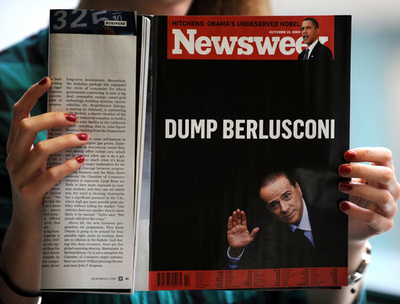 「ベルルスコーニなんか捨てちゃえ」、米誌ニューズウィークが巻頭で伊首相を酷評