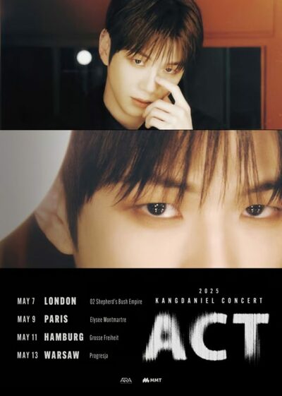 カン・ダニエル、2年ぶりの欧州ツアー決定…ロンドン・パリなど4都市へ