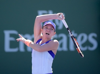 ハレプがフルセットで2回戦を突破、BNPパリバ・オープン