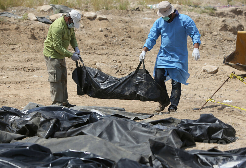 ティクリートで470人の遺体収容、ISが虐殺の兵士か イラク