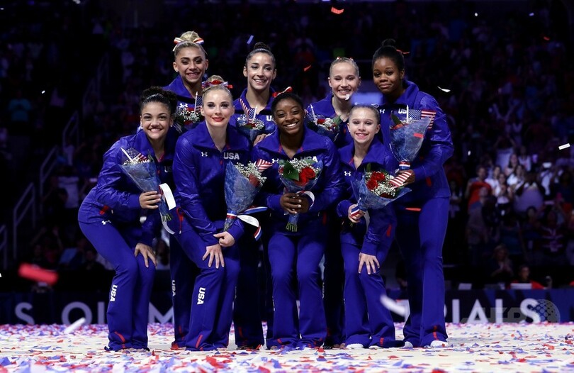 体操女子の米国代表にバイルスやダグラスら リオ五輪で団体総合連覇狙う 写真1枚 国際ニュース Afpbb News